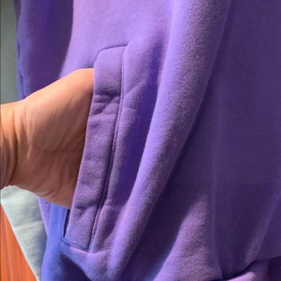 Teddy Fresh Colorblock Hoodie Sweatshirt mint, pink, violet and chartreuse szM - Picture 4 of 10